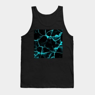 Spider web digital blue Art Tank Top